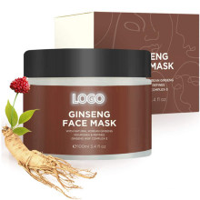 Máscara facial particular antienvelhecimento antirrugas com ginseng coreano vermelho personalizado